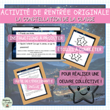 Activité de rentrée originale – Œuvre collective – La constellation de la classe