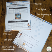 Extrait du cahier de l'élève de Mission Multiplications pour l'aide aux devoirs 3e 4e année multiplications