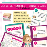 Défis de rentrée – Brise-glace