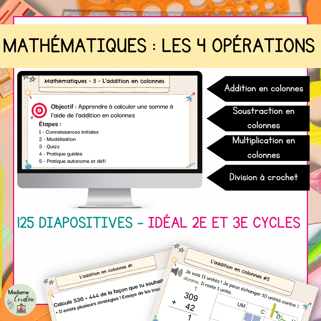 Enseignement explicite opérations mathématiques
