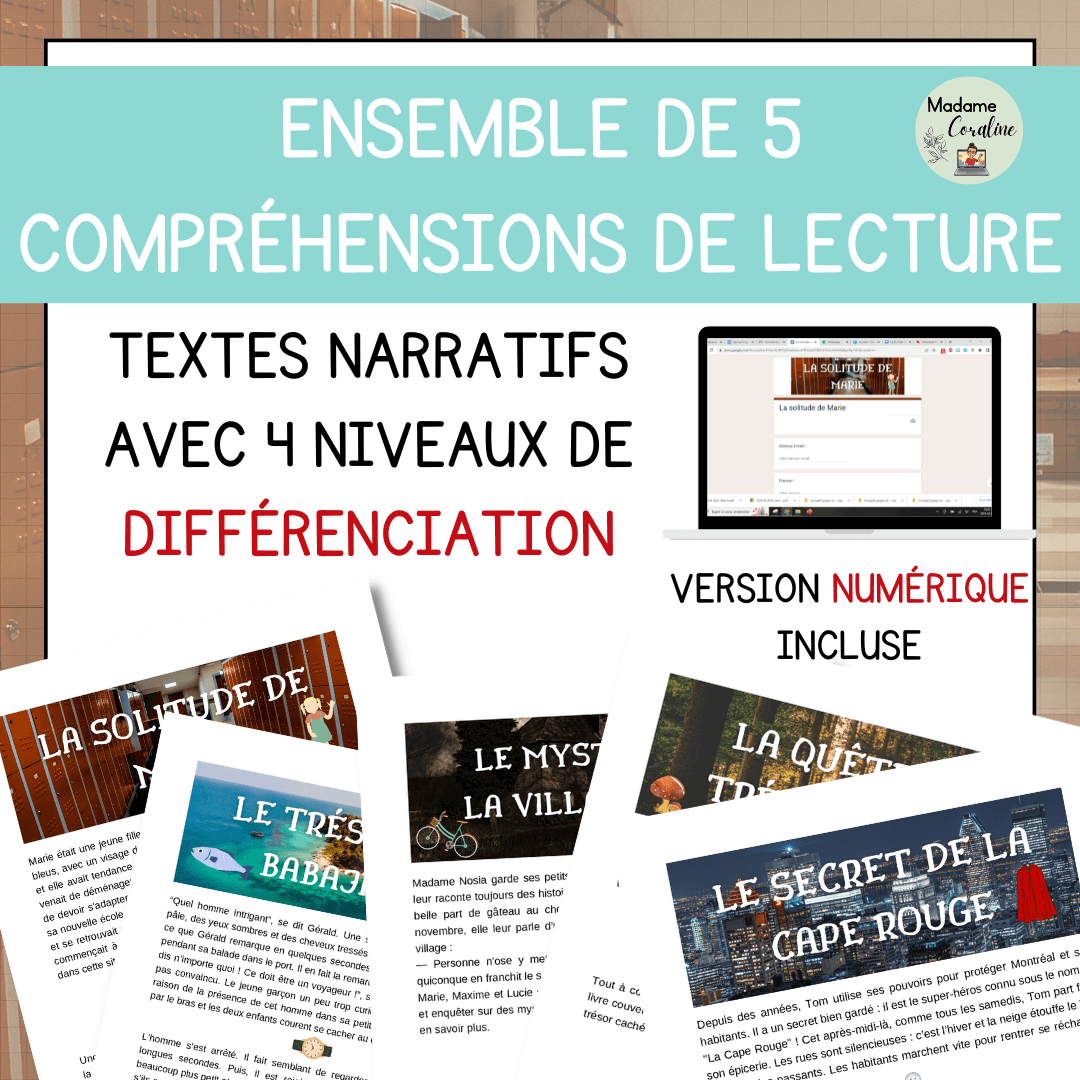 Ensemble de compréhensions de lecture