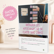 Guide gratuit - Préparer les affichages de classe au primaire sans stress - Livre