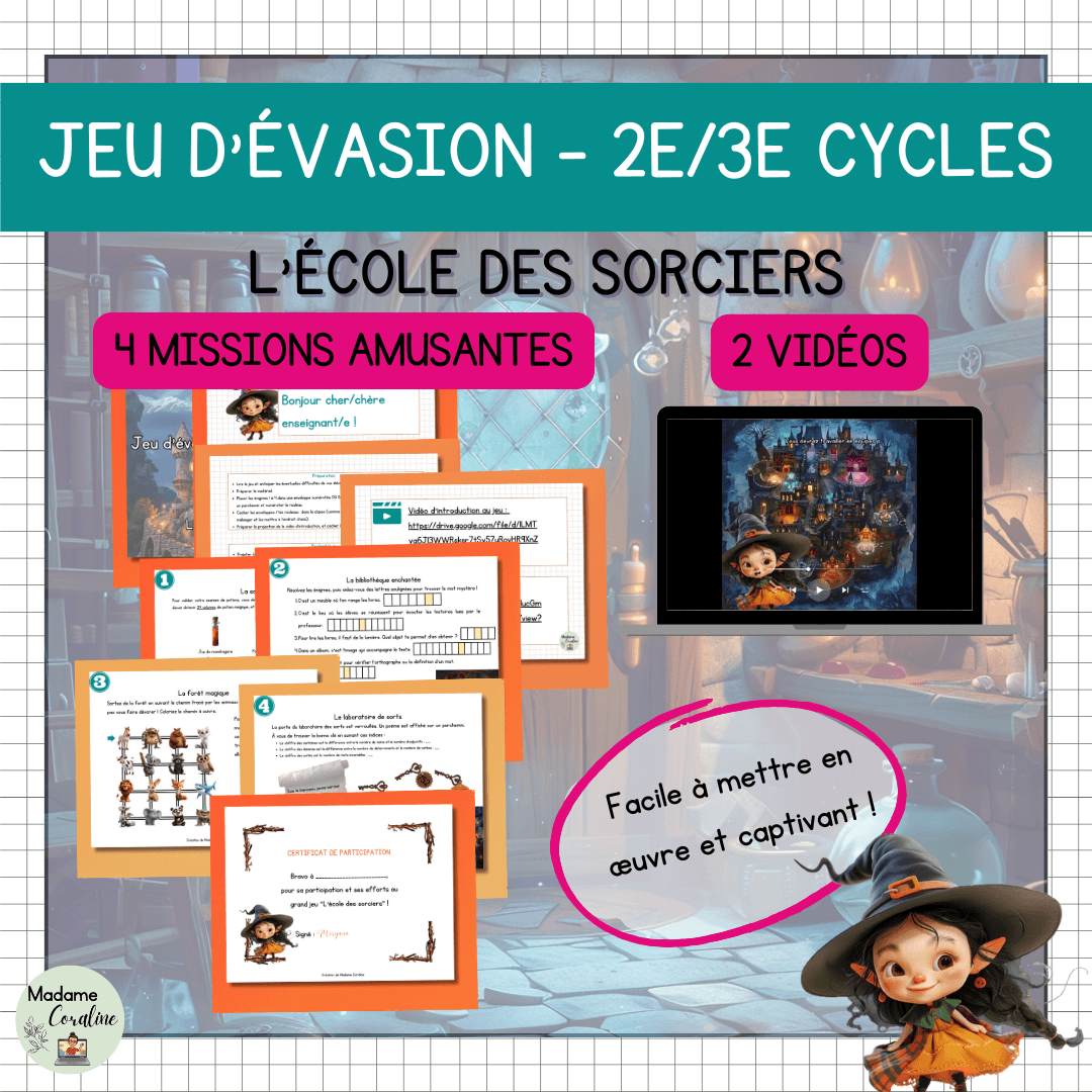 Jeu d'évasion – Rentrée – L'école des sorciers