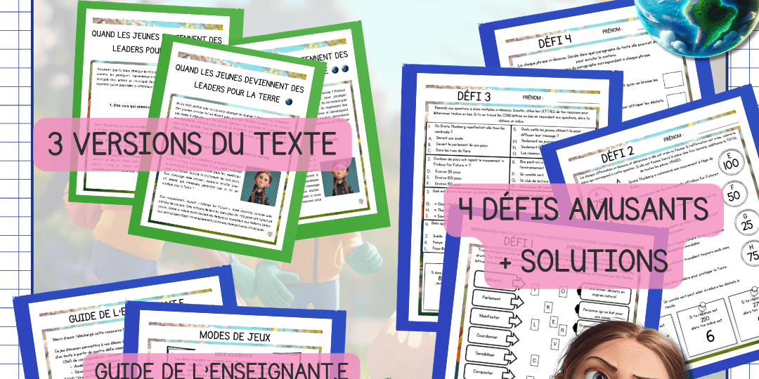 Jeu d'évasion de lecture - Jour de la terre