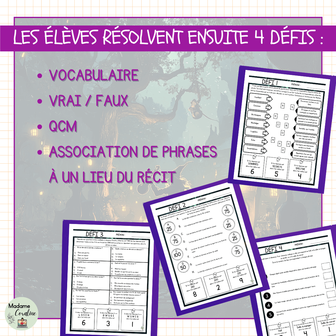 Jeu évasion de lecture halloween