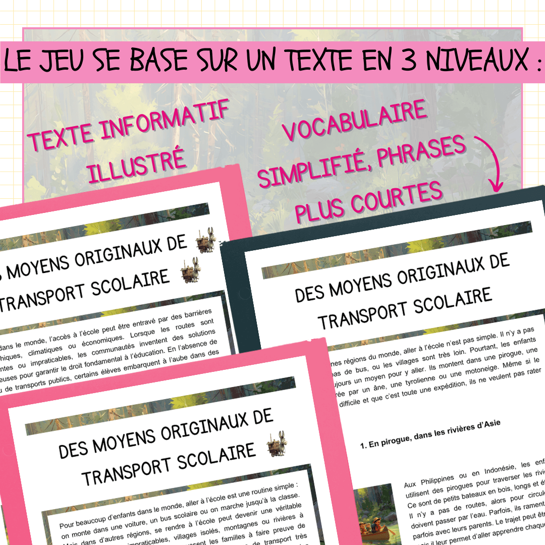 Jeu évasion de lecture rentrée