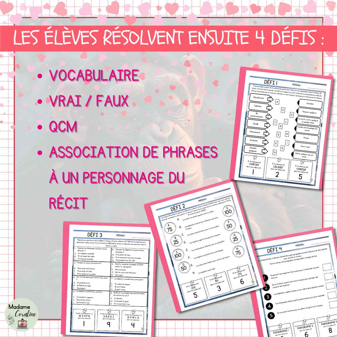 Jeu évasion de lecture saint-valentin