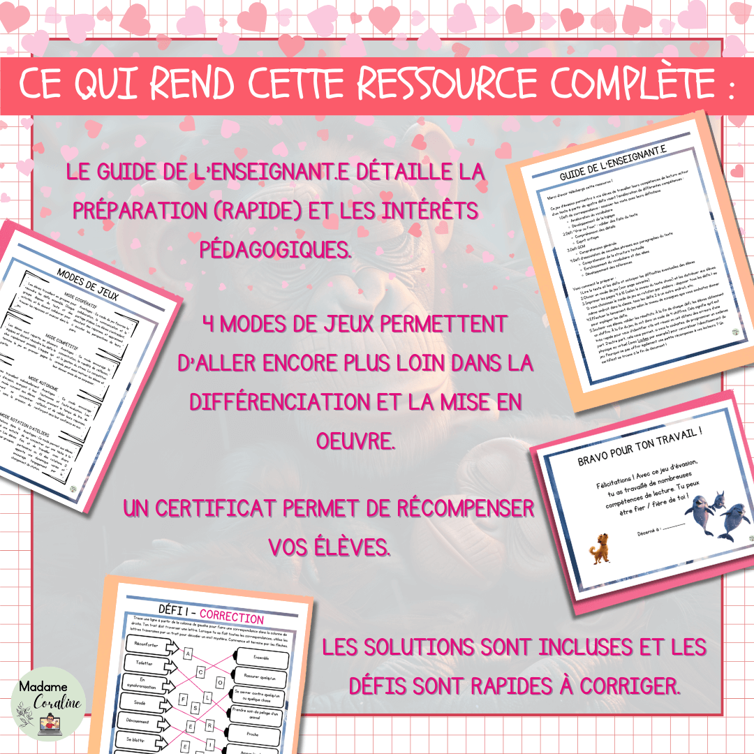 Jeu évasion de lecture saint-valentin