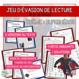 Jeu d'évasion de lecture sur les superhéros