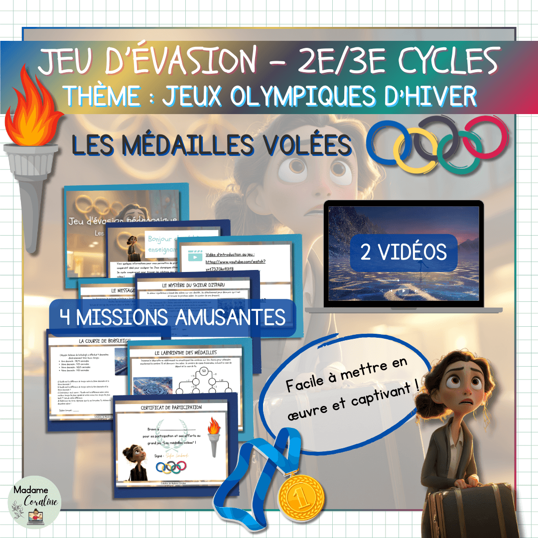 Jeu d'évasion sur les Jeux Olympiques d'hiver