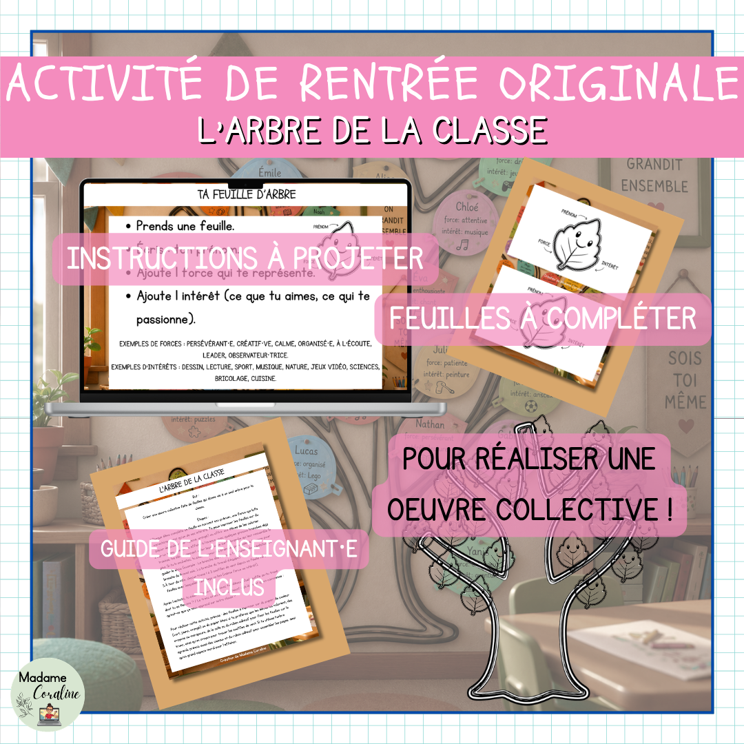 L'Arbre de la classe | Activité de cohésion au primaire