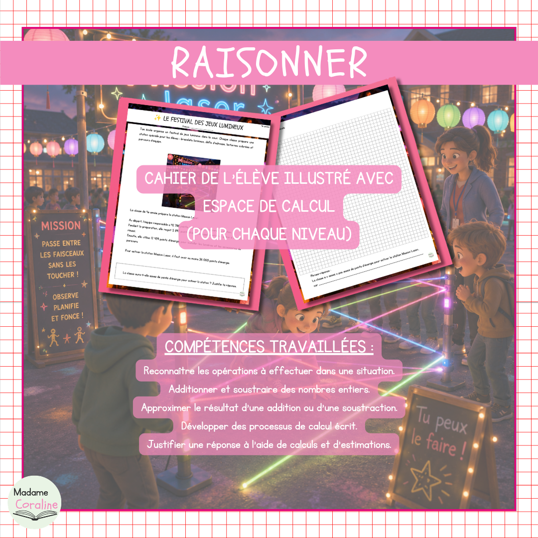 Le festival des jeux lumineux | Raisonner 4e à 6e