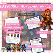 Le tournoi des avatars de rentrée | Numération 4e à 6e