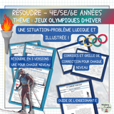 Résoudre sur les Jeux olympiques d'hiver 2026 - Situation-problème mathématique - Combiné nordique - 4e, 5e et 6e années
