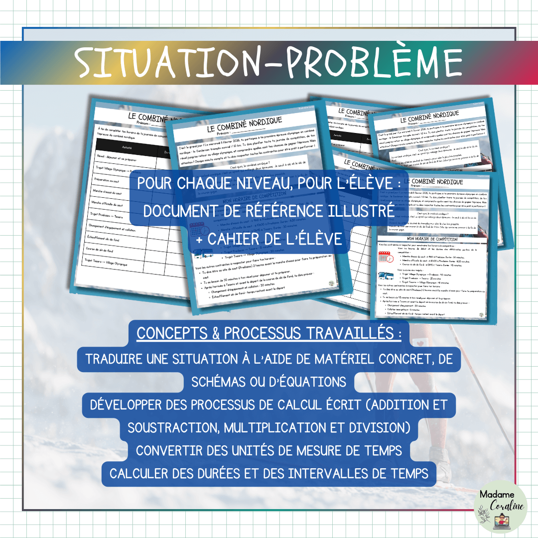 Situation-problème - Résoudre - Jeux Olympique d'hiver