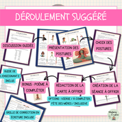 Yoga des mamans, activité d'écriture pour la fête des mères originale au primaire et amusante 
