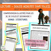Douze minutes sans soleil – compréhension de lecture