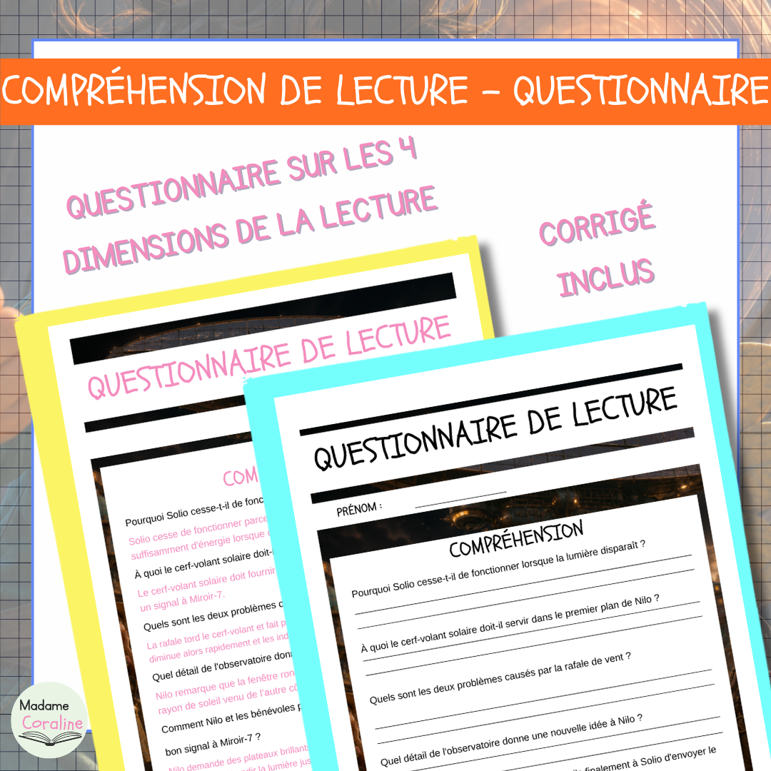 Douze minutes sans soleil – compréhension de lecture