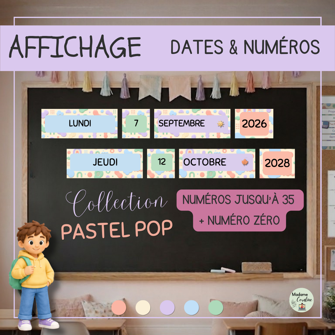 =Calendrier perpétuel de classe 2026 à 2028