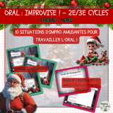 Improvisation orale de Noël – Activité amusante et créative pour le 2e et 3e cycle