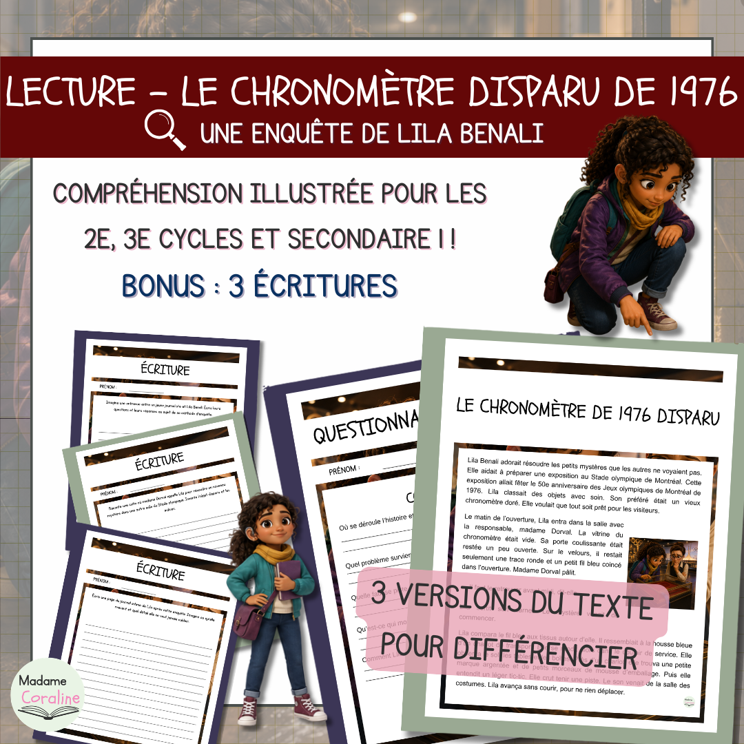 Le chronomètre de 1976 disparu – Lecture narrative