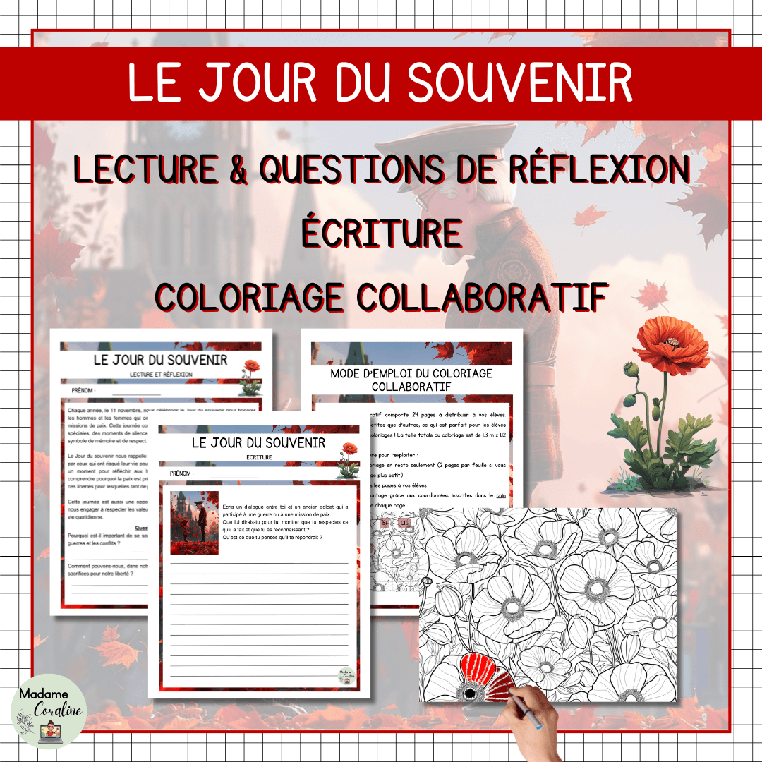 lecture écriture jour du souvenir