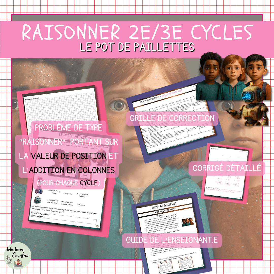 situation-application raisonner rentrée pot paillettes