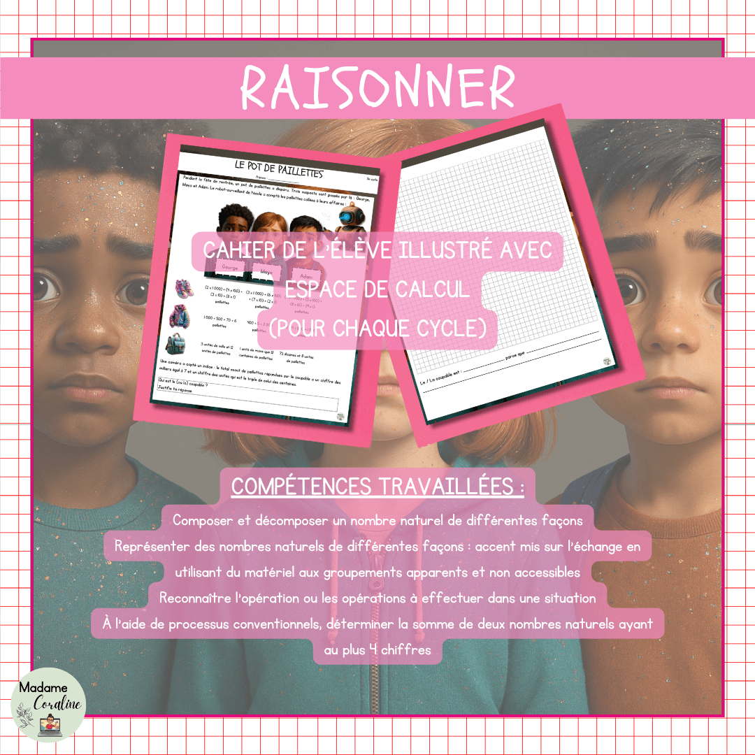 situation-application raisonner rentrée pot paillettes