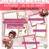 Raisonner sur la Saint-Valentin | 4e 5e 6e année | Profit et nombres décimaux | Avec corrigé et grilles